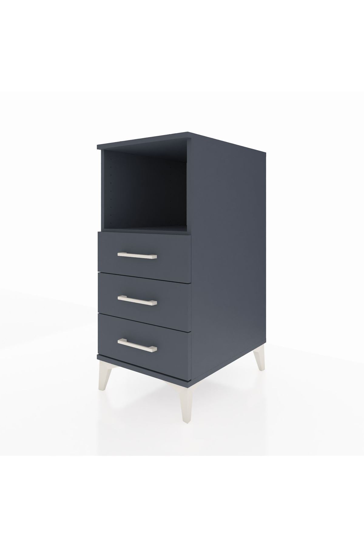 Kronos Komodin Tek Raflı 3 Çekmeceli 44x59x96 - S75M005V5C