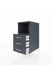 Kronos Komodin Tek Raflı 3 Çekmeceli 44x59x96 - S75M005V5C