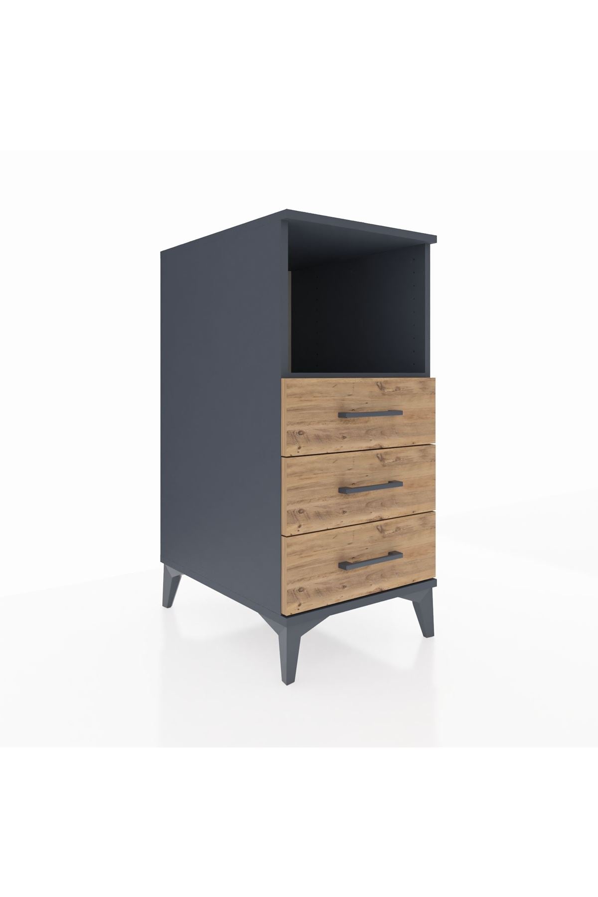 Kronos Komodin Tek Raflı 3 Çekmeceli 44x59x96 - S75M005V6C