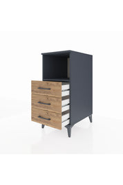 Kronos Komodin Tek Raflı 3 Çekmeceli 44x59x96 - S75M005V6C