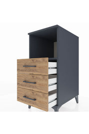 Kronos Komodin Tek Raflı 3 Çekmeceli 44x59x96 - S75M005V6C