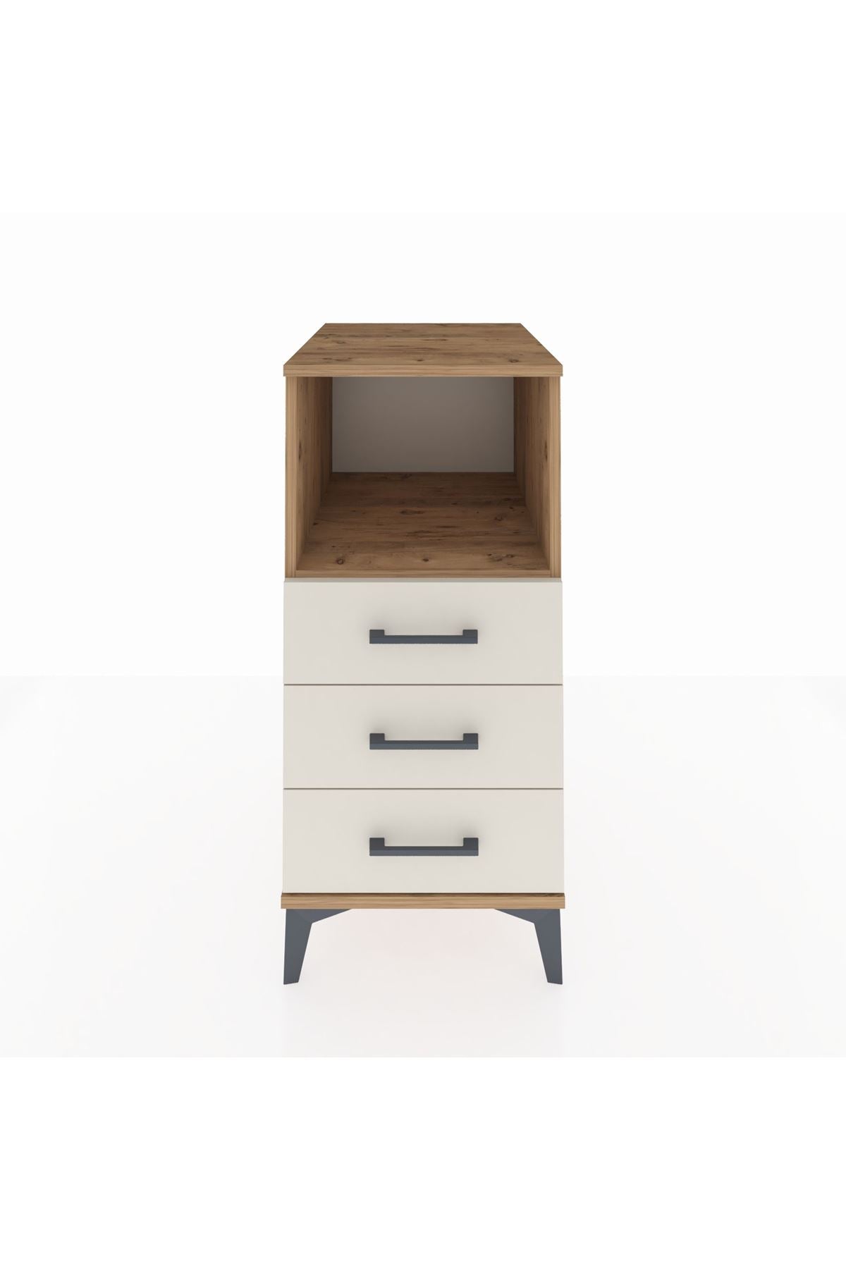 Kronos Komodin Tek Raflı 3 Çekmeceli 44x59x96 - S75M005V7C