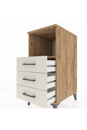 Kronos Komodin Tek Raflı 3 Çekmeceli 44x59x96 - S75M005V7C