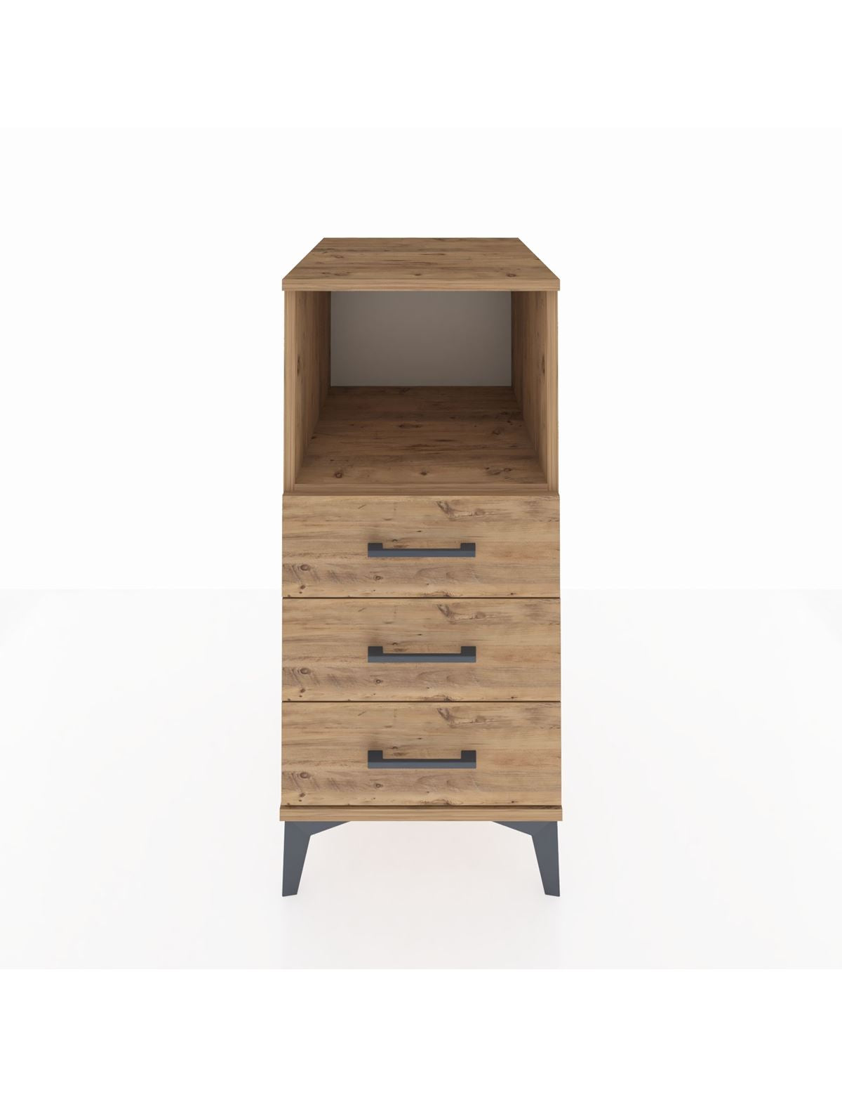 Kronos Komodin Tek Raflı 3 Çekmeceli 44x59x96 - S75M005V9C