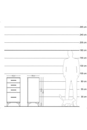 Kronos Komodin 4 Çekmeceli 44x59x96 - S75M007V9C