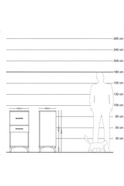 Kronos Komodin 2 Çekmeceli 44x59x96 - S75M008V9C