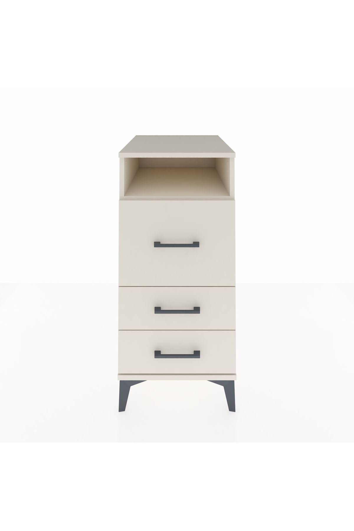 Kronos Komodin Tek Raflı 3 Çekmeceli 44x59x96 - S75M009V1C