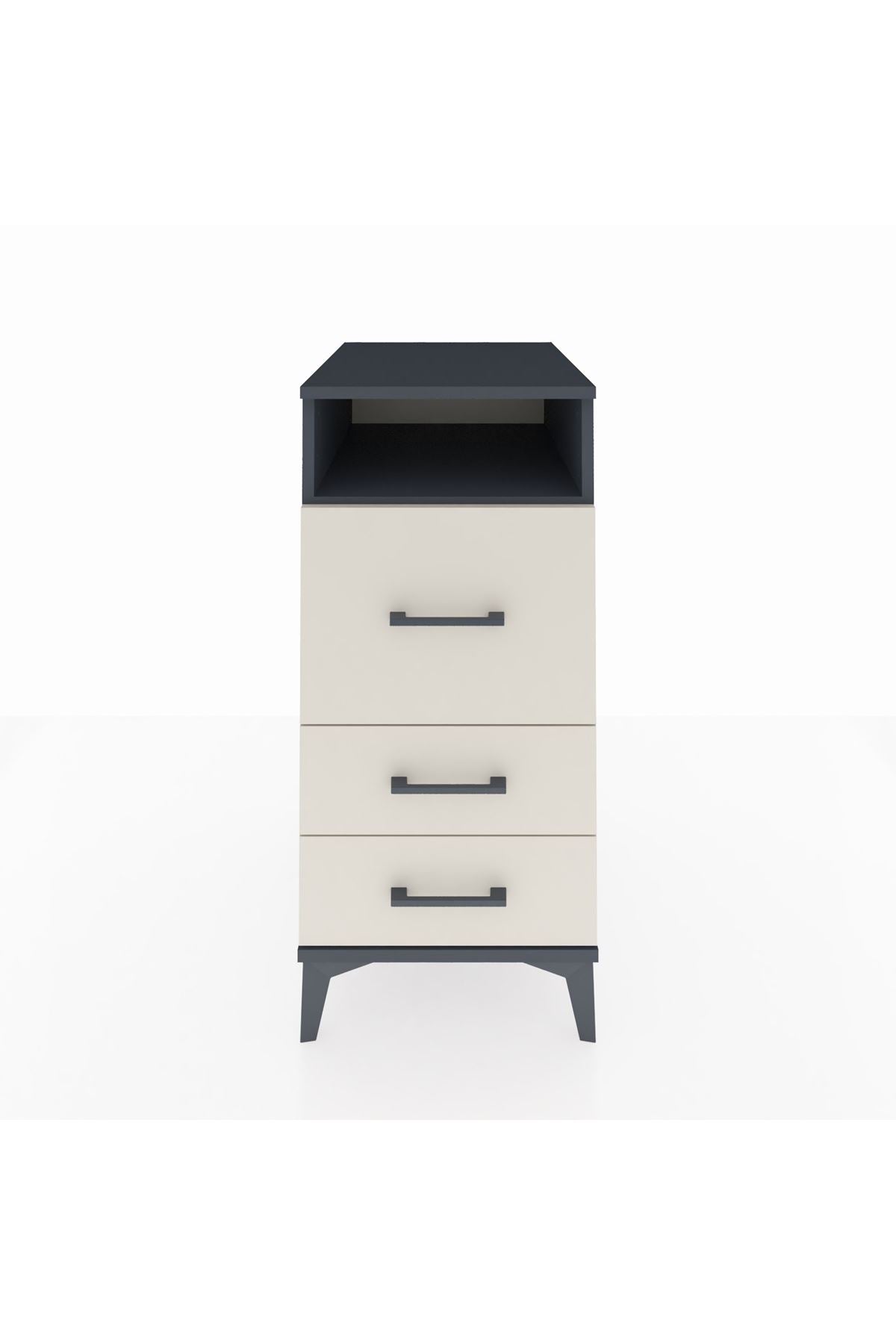 Kronos Komodin Tek Raflı 3 Çekmeceli 44x59x96 - S75M009V4C