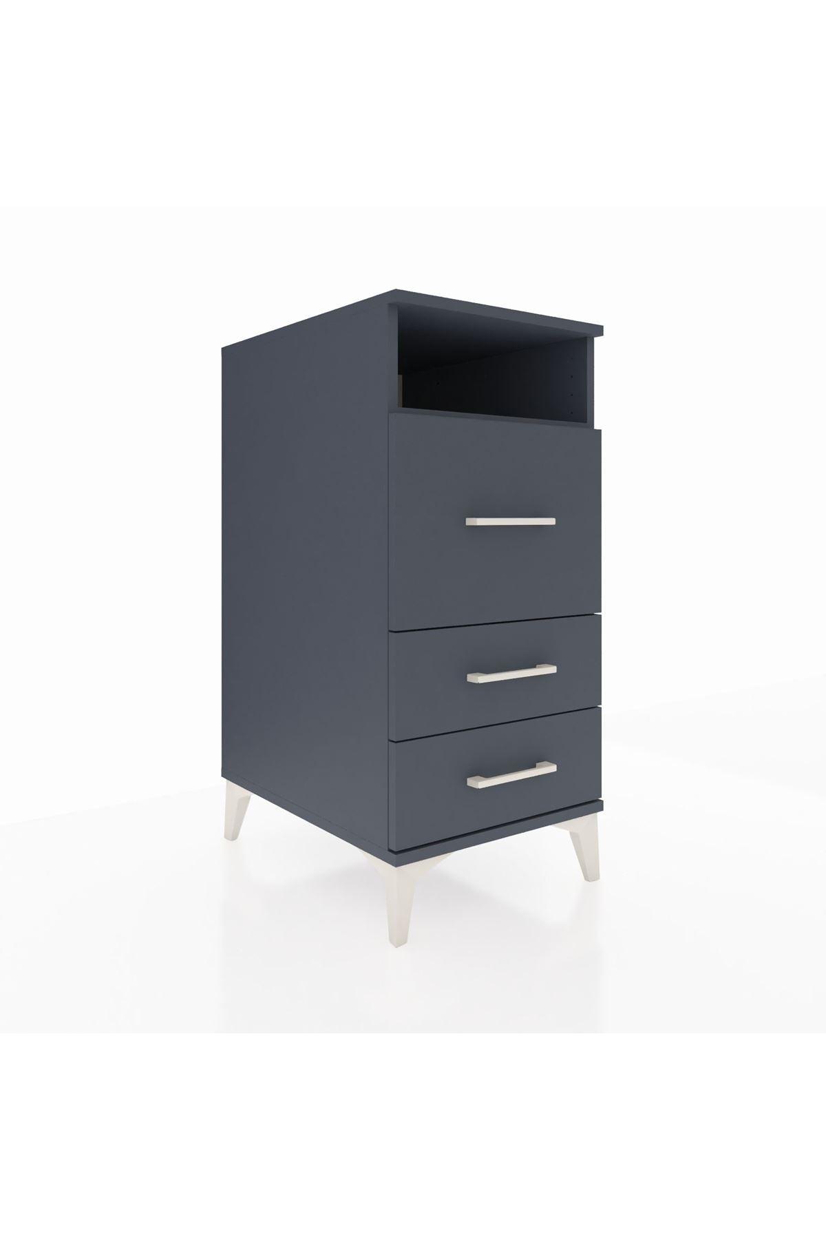 Kronos Komodin Tek Raflı 3 Çekmeceli 44x59x96 - S75M009V5C