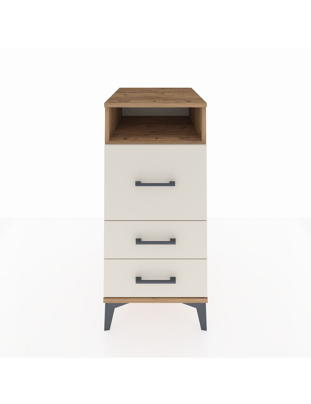 Kronos Komodin Tek Raflı 3 Çekmeceli 44x59x96 - S75M009V7C