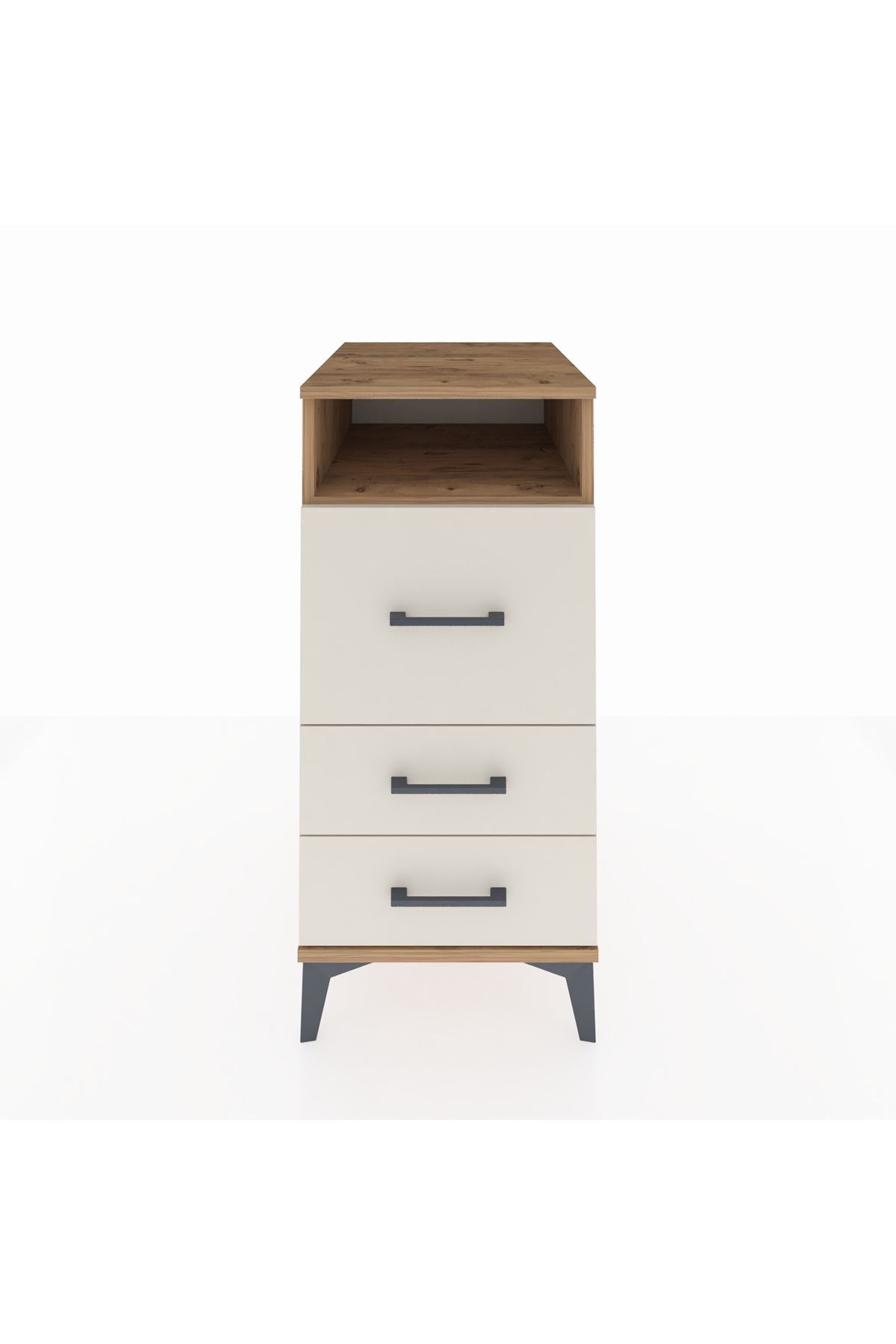 Kronos Komodin Tek Raflı 3 Çekmeceli 44x59x96 - S75M009V7C