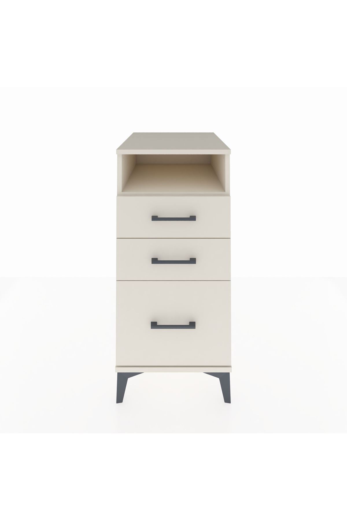 Kronos Komodin Tek Raflı 3 Çekmeceli 44x59x96 - S75M010V1C
