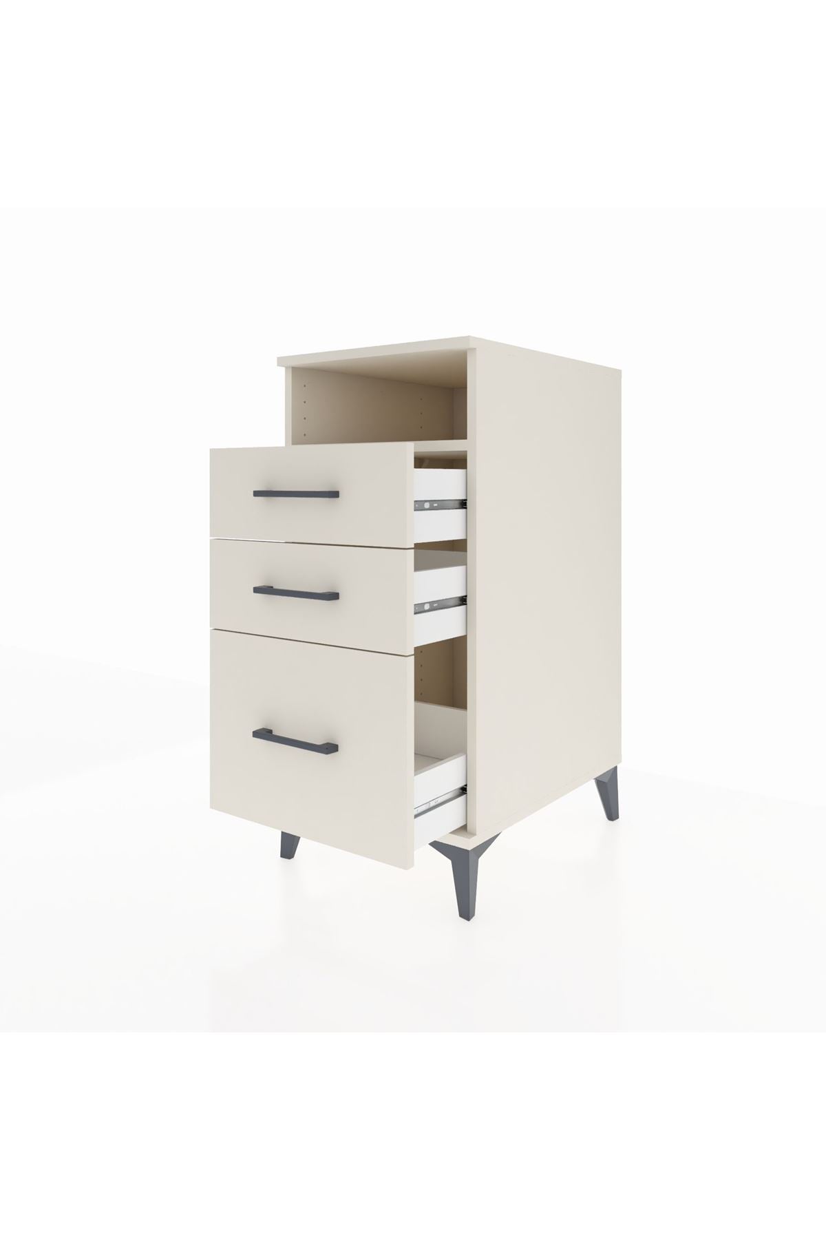 Kronos Komodin Tek Raflı 3 Çekmeceli 44x59x96 - S75M010V1C