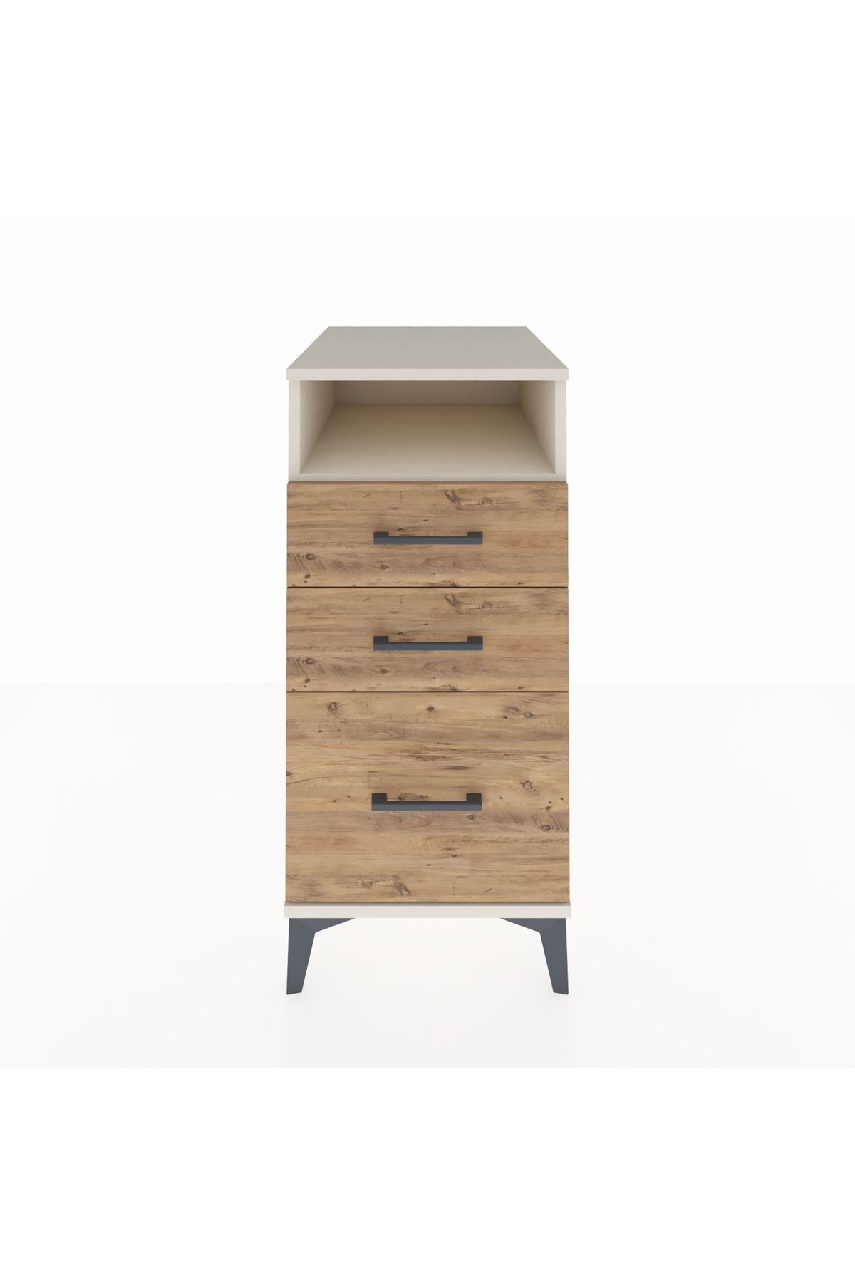 Kronos Komodin Tek Raflı 3 Çekmeceli 44x59x96 - S75M010V3C