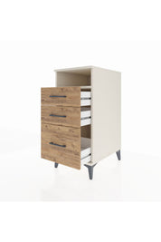 Kronos Komodin Tek Raflı 3 Çekmeceli 44x59x96 - S75M010V3C