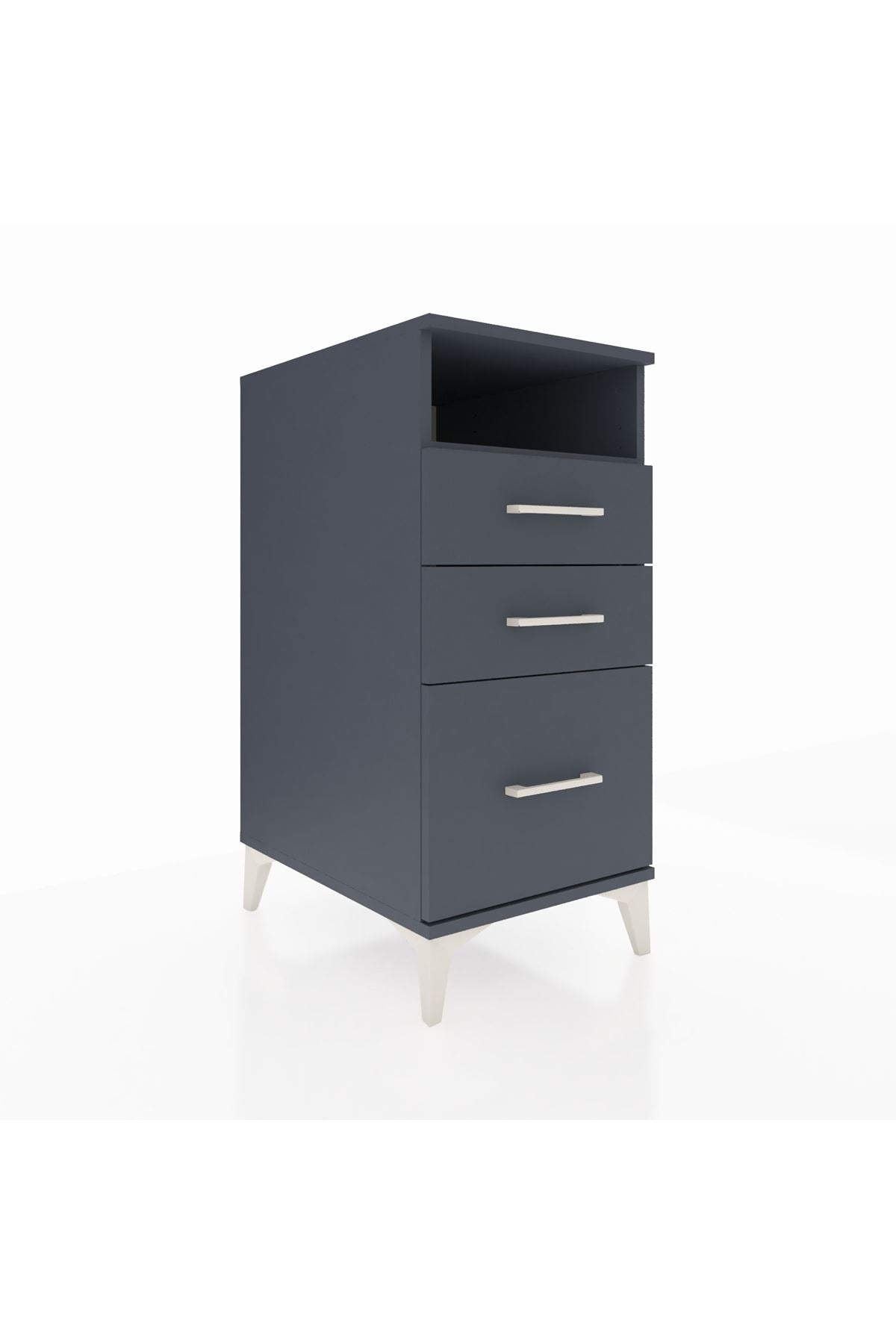 Kronos Komodin Tek Raflı 3 Çekmeceli 44x59x96 - S75M010V5C