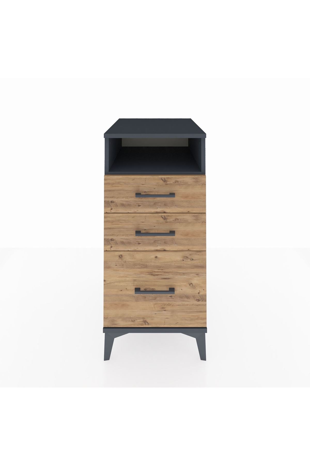 Kronos Komodin Tek Raflı 3 Çekmeceli 44x59x96 - S75M010V6C