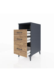 Kronos Komodin Tek Raflı 3 Çekmeceli 44x59x96 - S75M010V6C