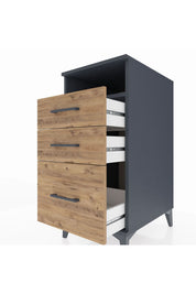 Kronos Komodin Tek Raflı 3 Çekmeceli 44x59x96 - S75M010V6C