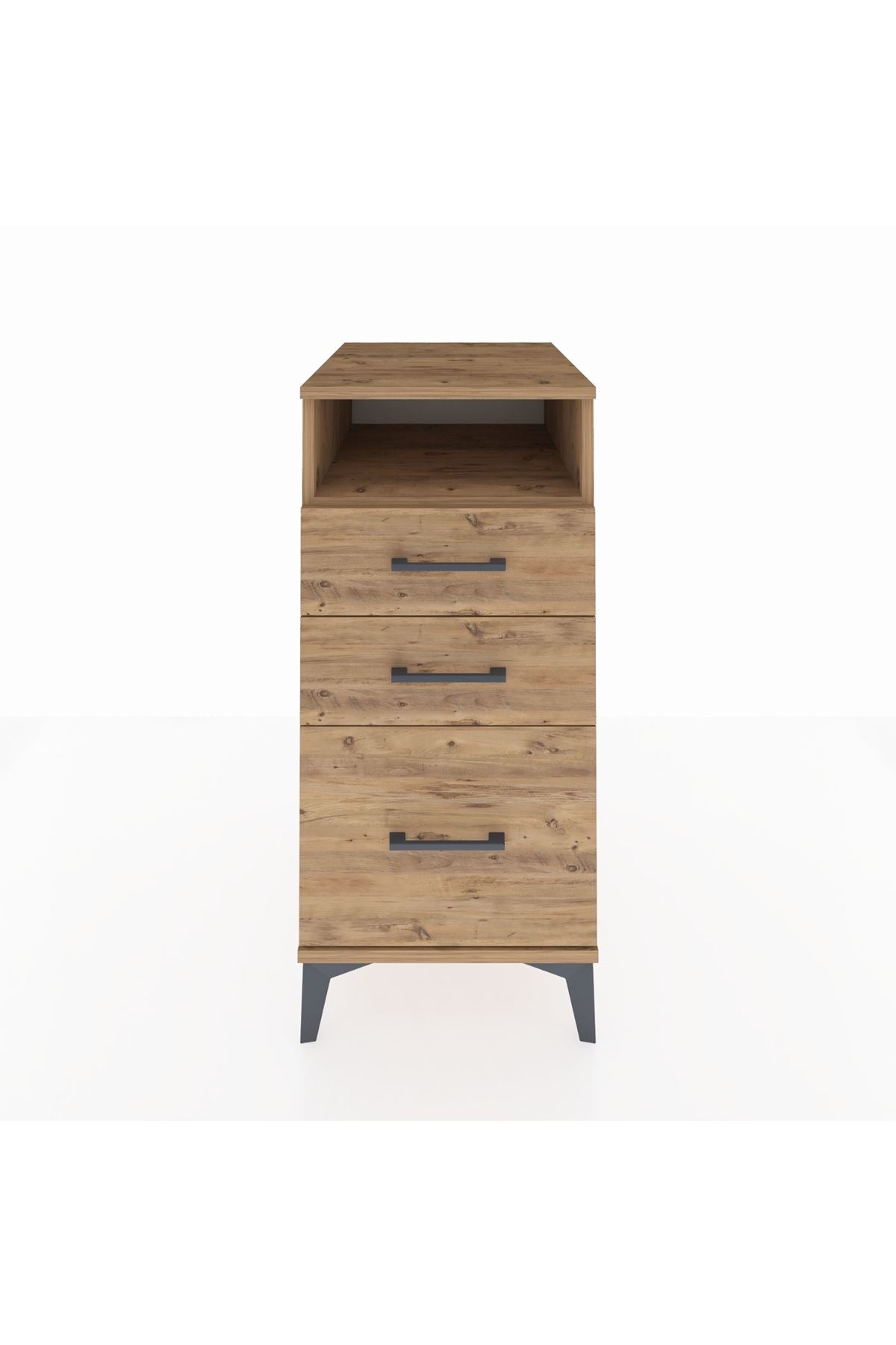 Kronos Komodin Tek Raflı 3 Çekmeceli 44x59x96 - S75M010V9C