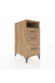 Kronos Komodin Tek Raflı 3 Çekmeceli 44x59x96 - S75M010V9C