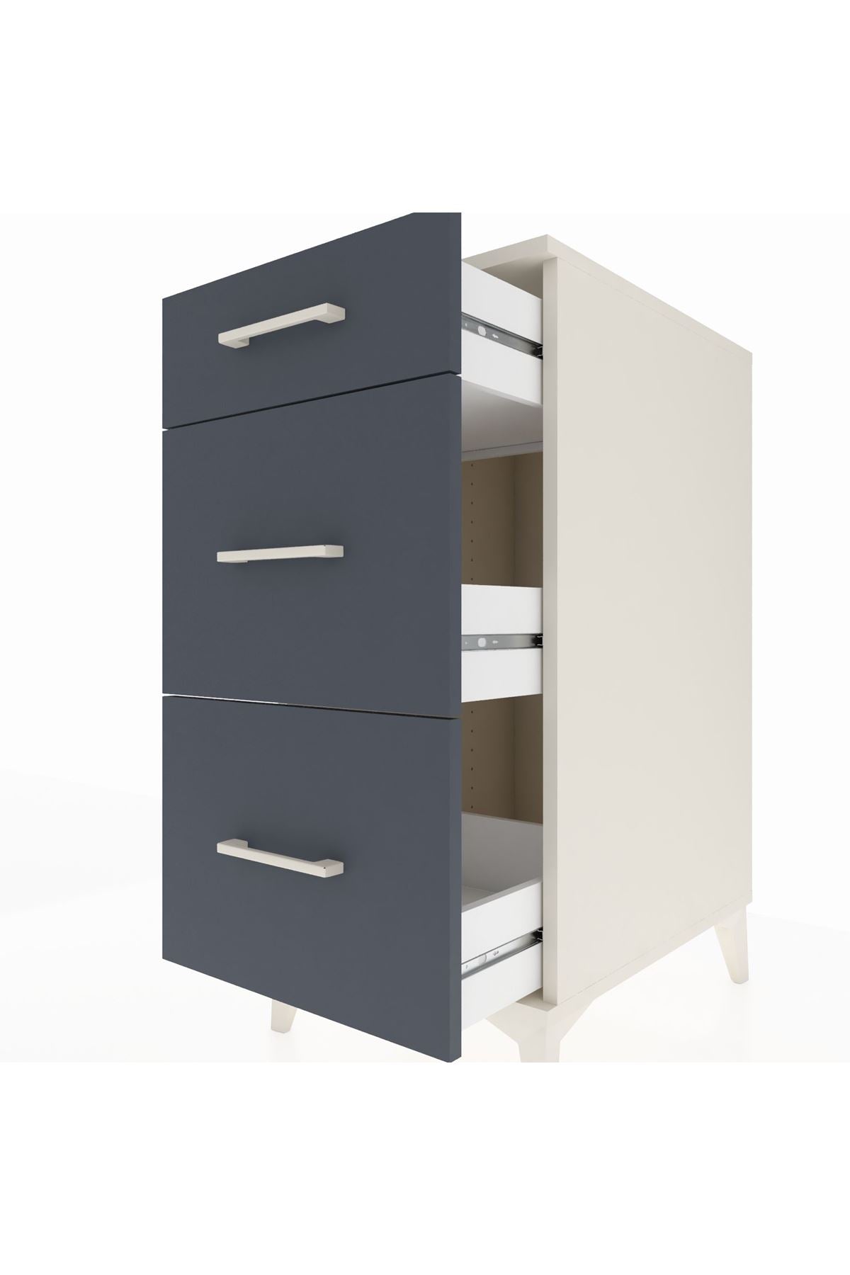 Kronos Komodin 3 Çekmeceli 44x59x96 - S75M011V2C