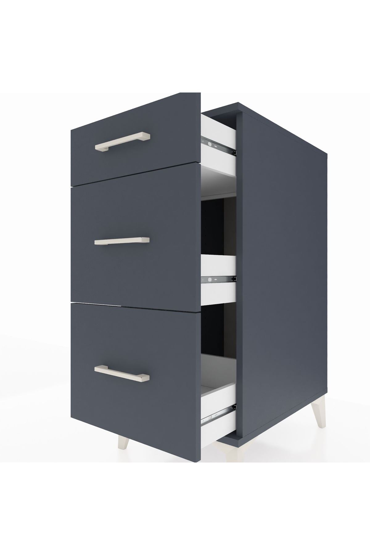 Kronos Komodin 3 Çekmeceli 44x59x96 - S75M011V5C