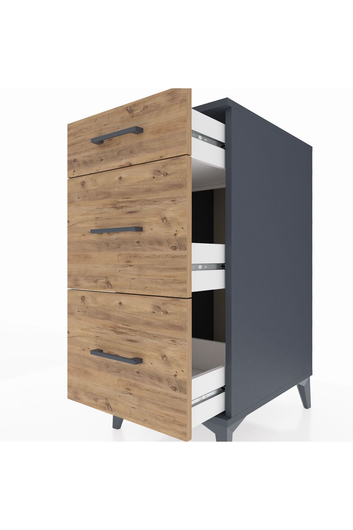 Kronos Komodin 3 Çekmeceli 44x59x96 - S75M011V6C