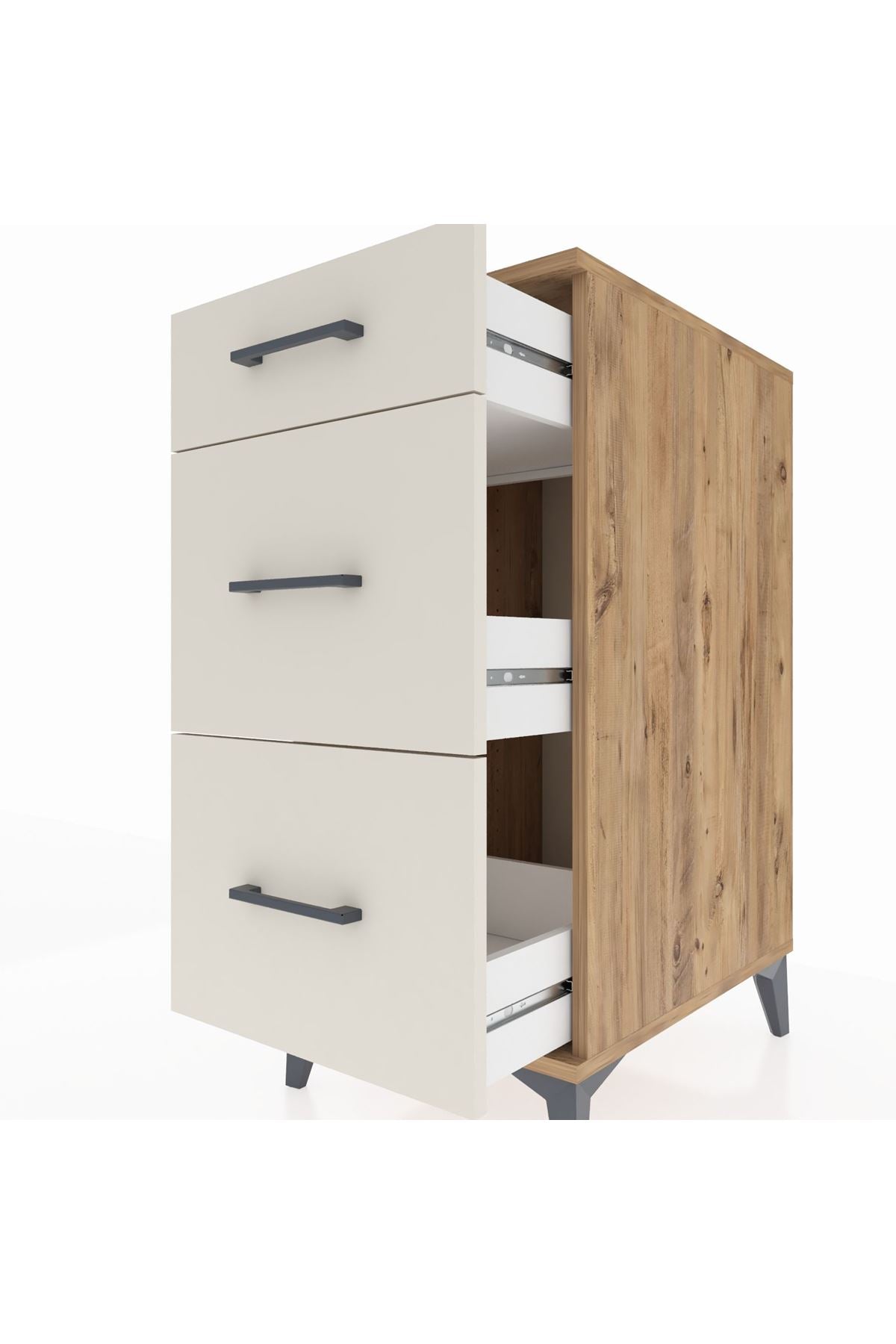 Kronos Komodin 3 Çekmeceli 44x59x96 - S75M011V7C
