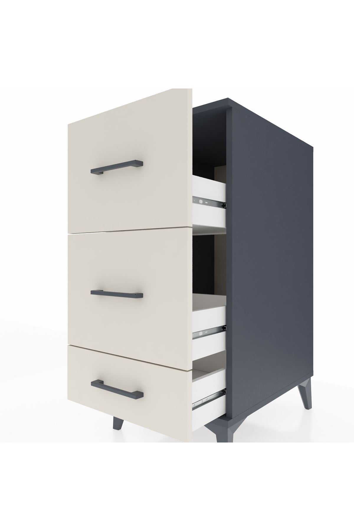 Kronos Komodin 3 Çekmeceli 44x59x96 - S75M012V4C