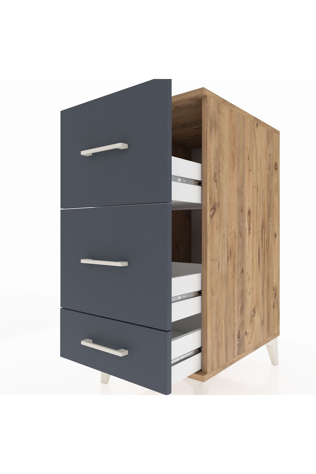 Kronos Komodin 3 Çekmeceli 44x59x96 - S75M012V8C