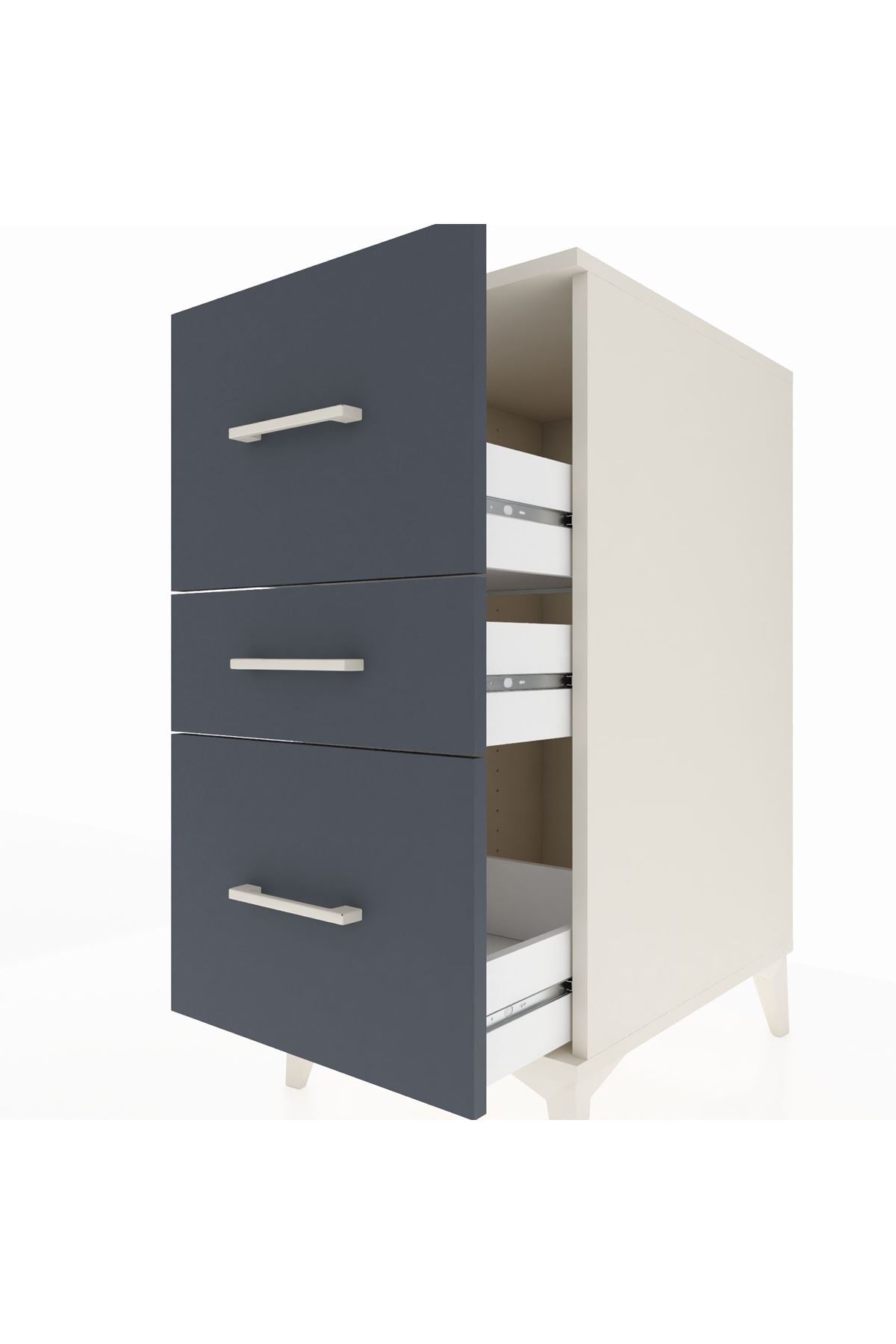 Kronos Komodin 3 Çekmeceli 44x59x96 - S75M013V2C
