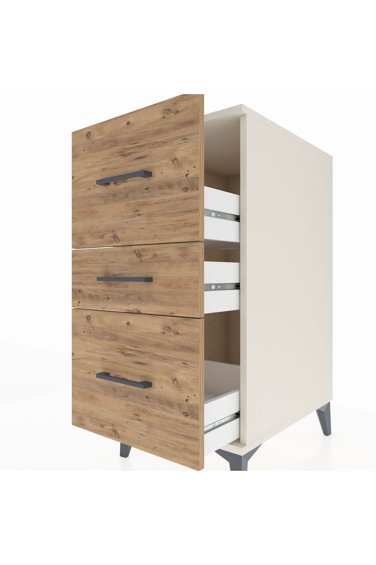 Kronos Komodin 3 Çekmeceli 44x59x96 - S75M013V3C