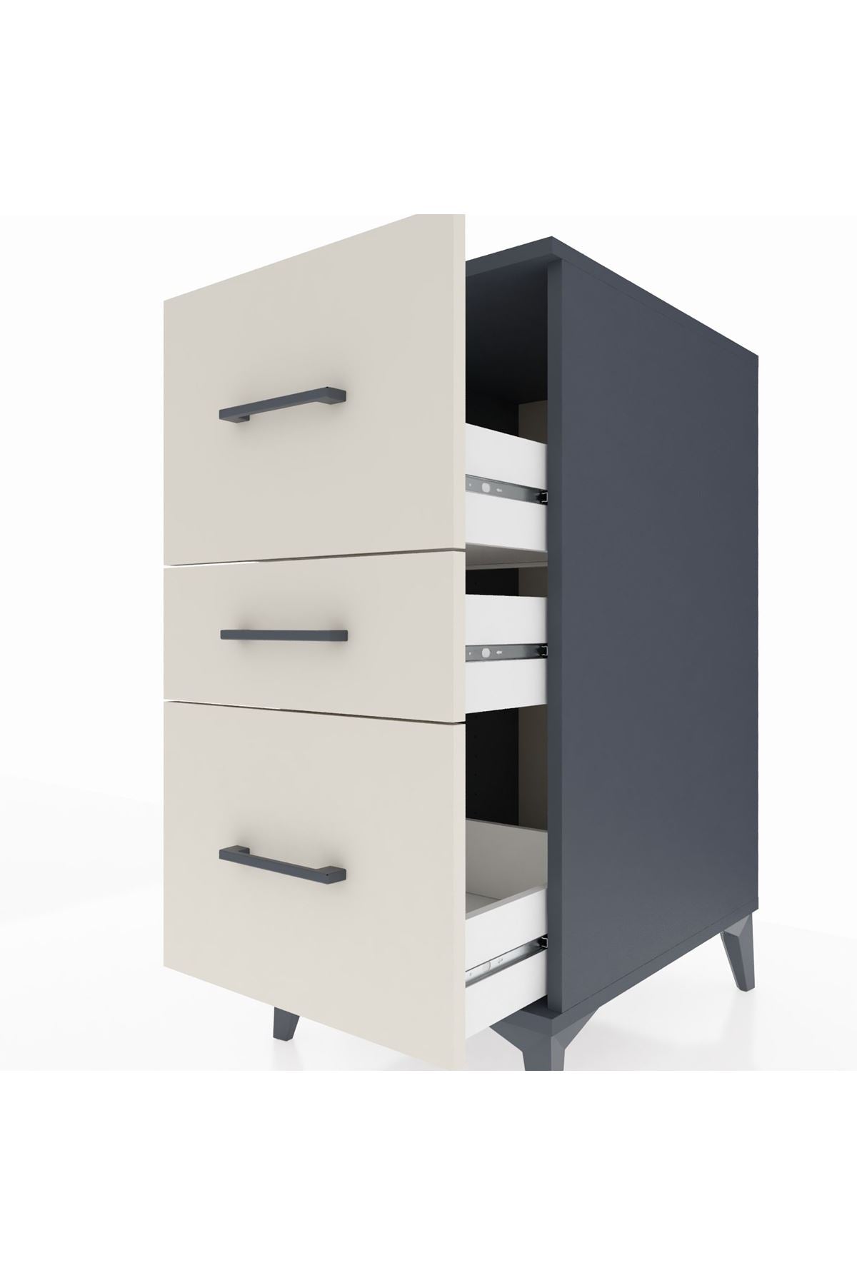Kronos Komodin 3 Çekmeceli 44x59x96 - S75M013V4C