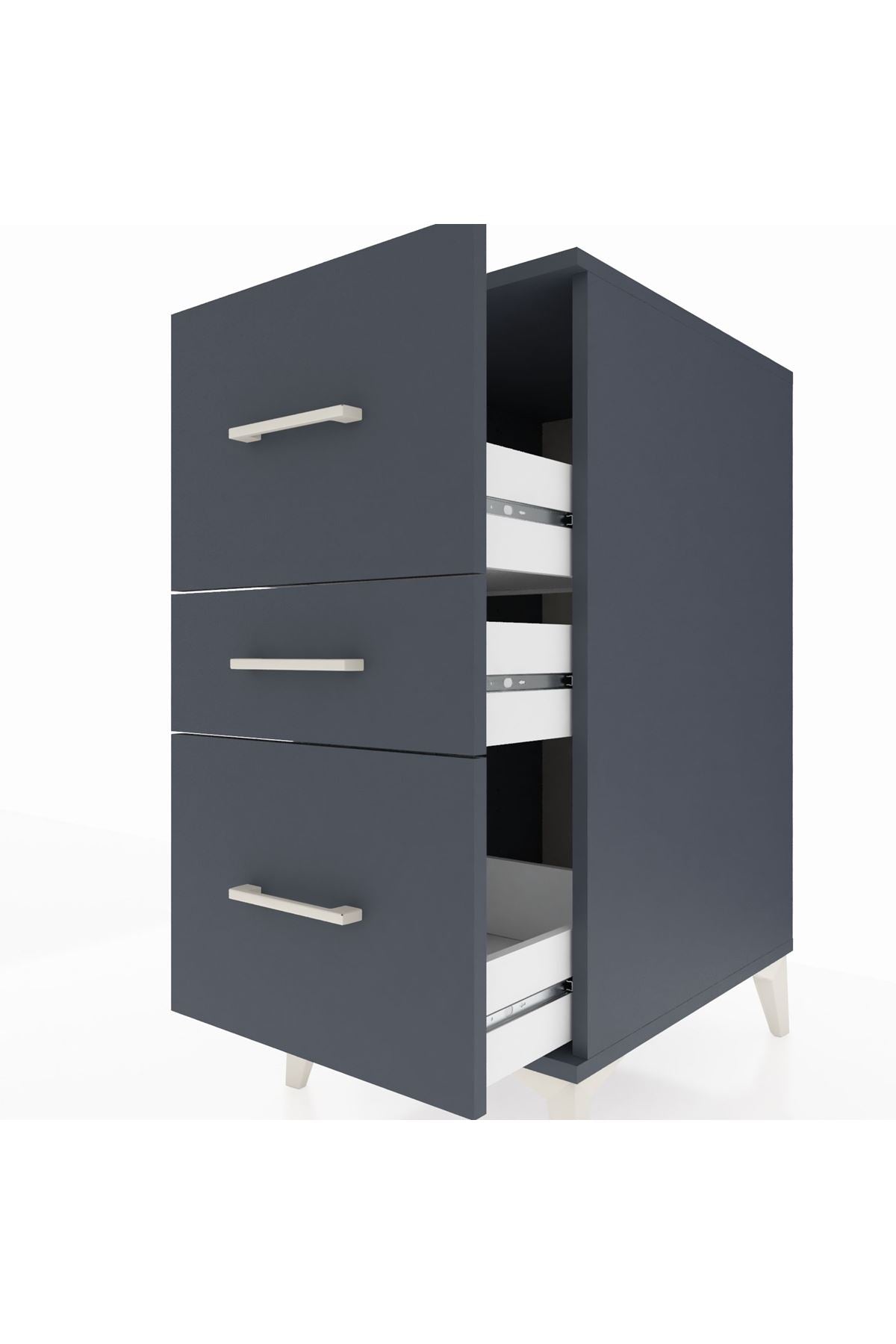 Kronos Komodin 3 Çekmeceli 44x59x96 - S75M013V5C