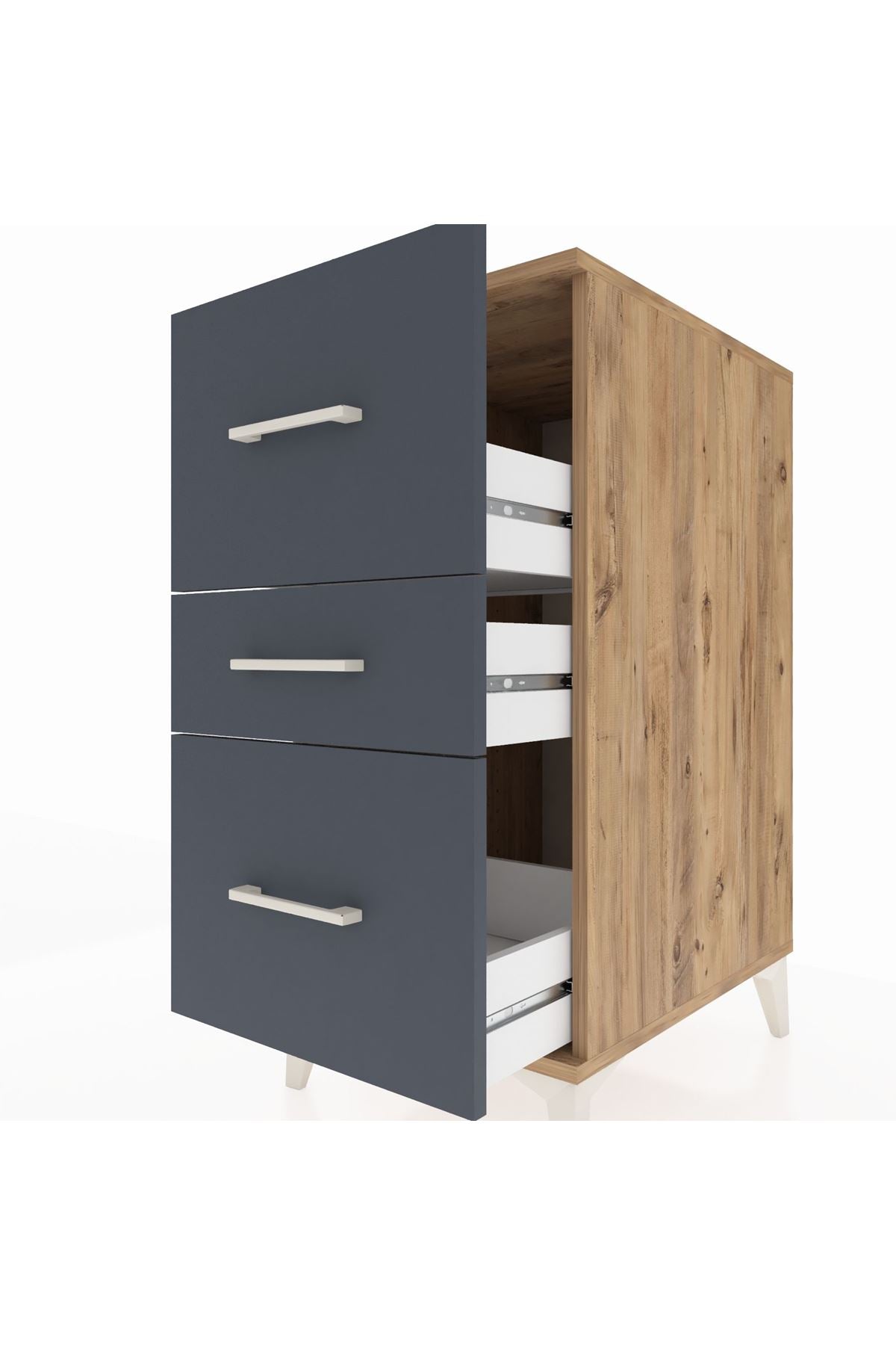 Kronos Komodin 3 Çekmeceli 44x59x96 - S75M013V8C