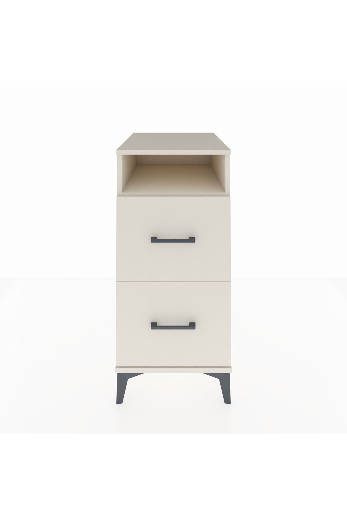 Kronos Komodin Tek Raflı 2 Çekmeceli 44x59x96 - S75M014V1C