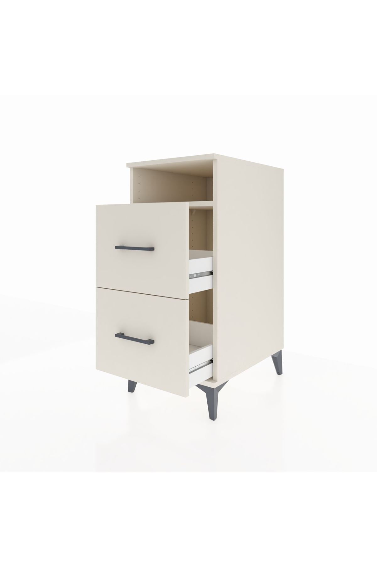 Kronos Komodin Tek Raflı 2 Çekmeceli 44x59x96 - S75M014V1C