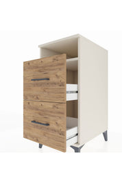 Kronos Komodin Tek Raflı 2 Çekmeceli 44x59x96 - S75M014V3C