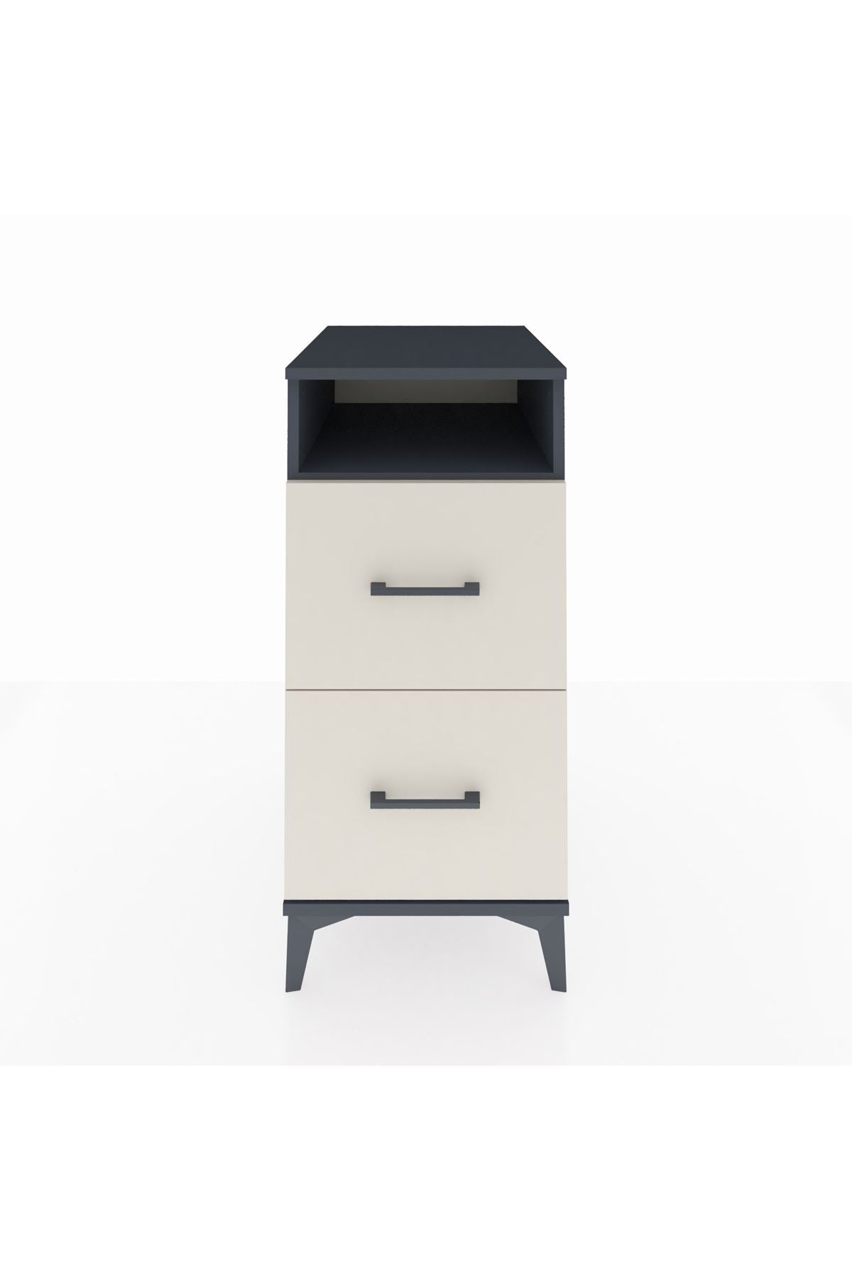 Kronos Komodin Tek Raflı 2 Çekmeceli 44x59x96 - S75M014V4C