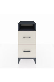 Kronos Komodin Tek Raflı 2 Çekmeceli 44x59x96 - S75M014V4C
