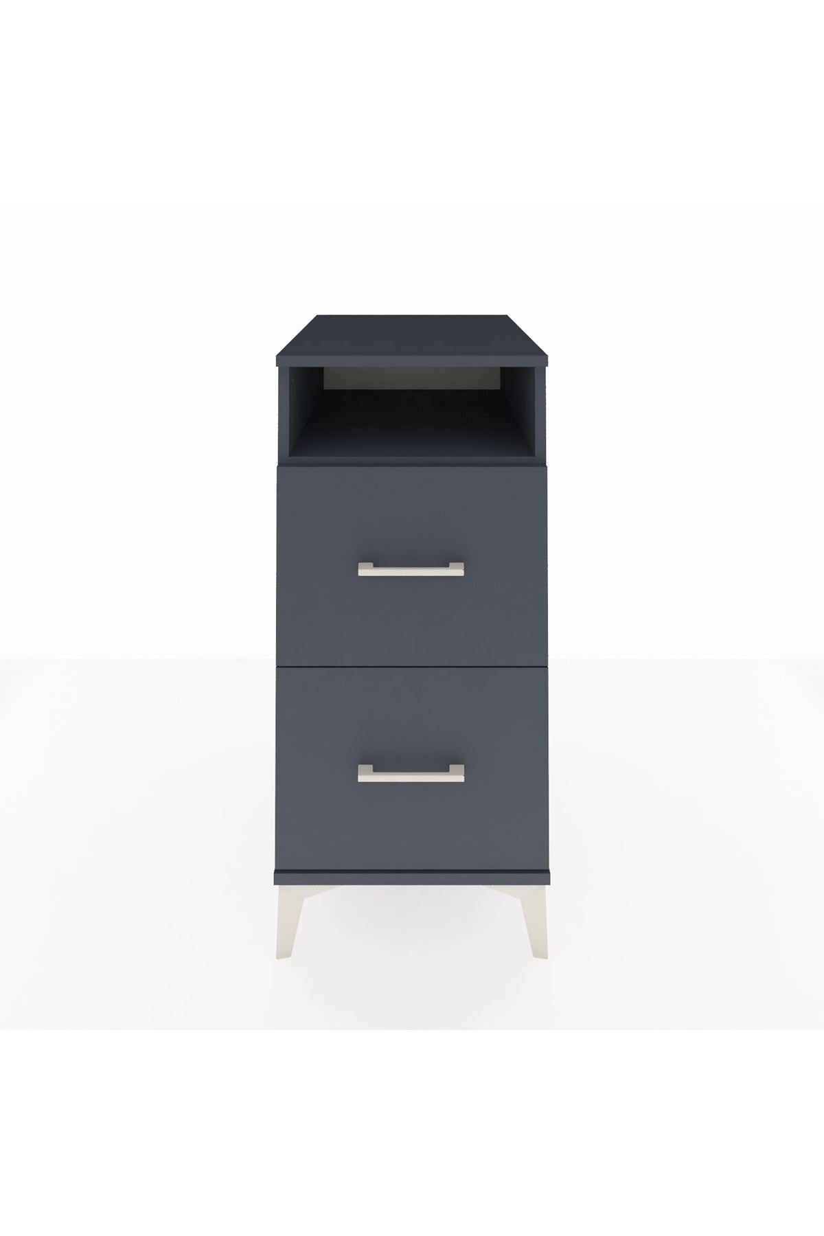Kronos Komodin Tek Raflı 2 Çekmeceli 44x59x96 - S75M014V5C