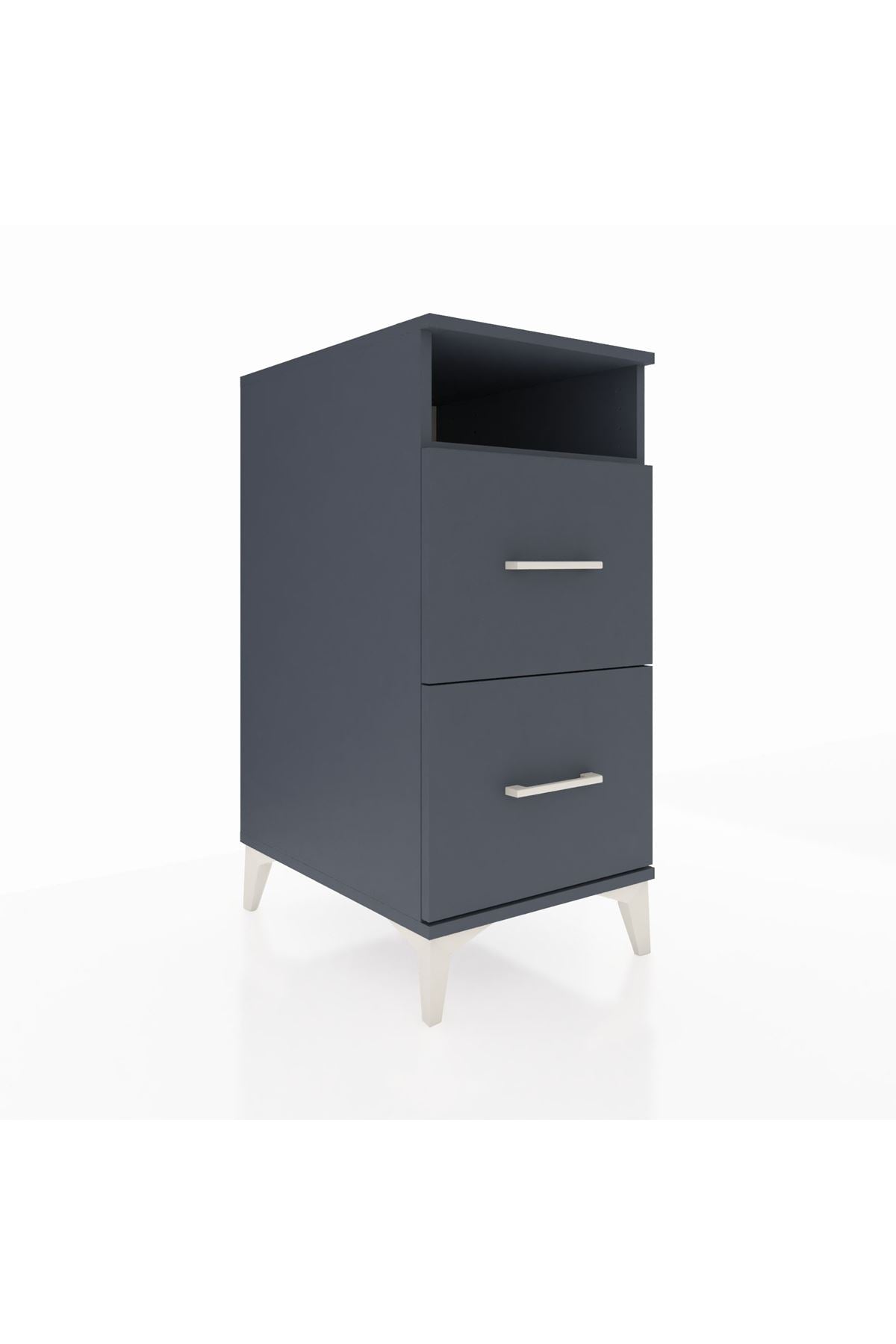 Kronos Komodin Tek Raflı 2 Çekmeceli 44x59x96 - S75M014V5C