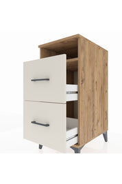 Kronos Komodin Tek Raflı 2 Çekmeceli 44x59x96 - S75M014V7C