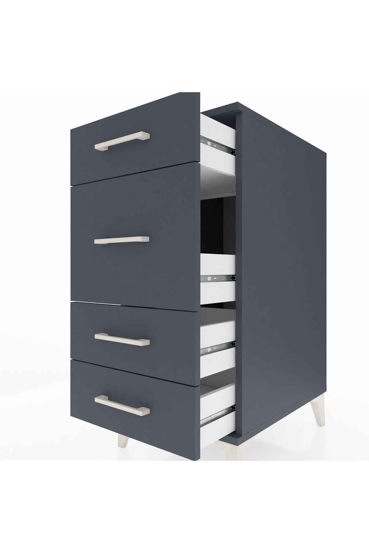Kronos Komodin 4 Çekmeceli 44x59x96 - S75M015V5C