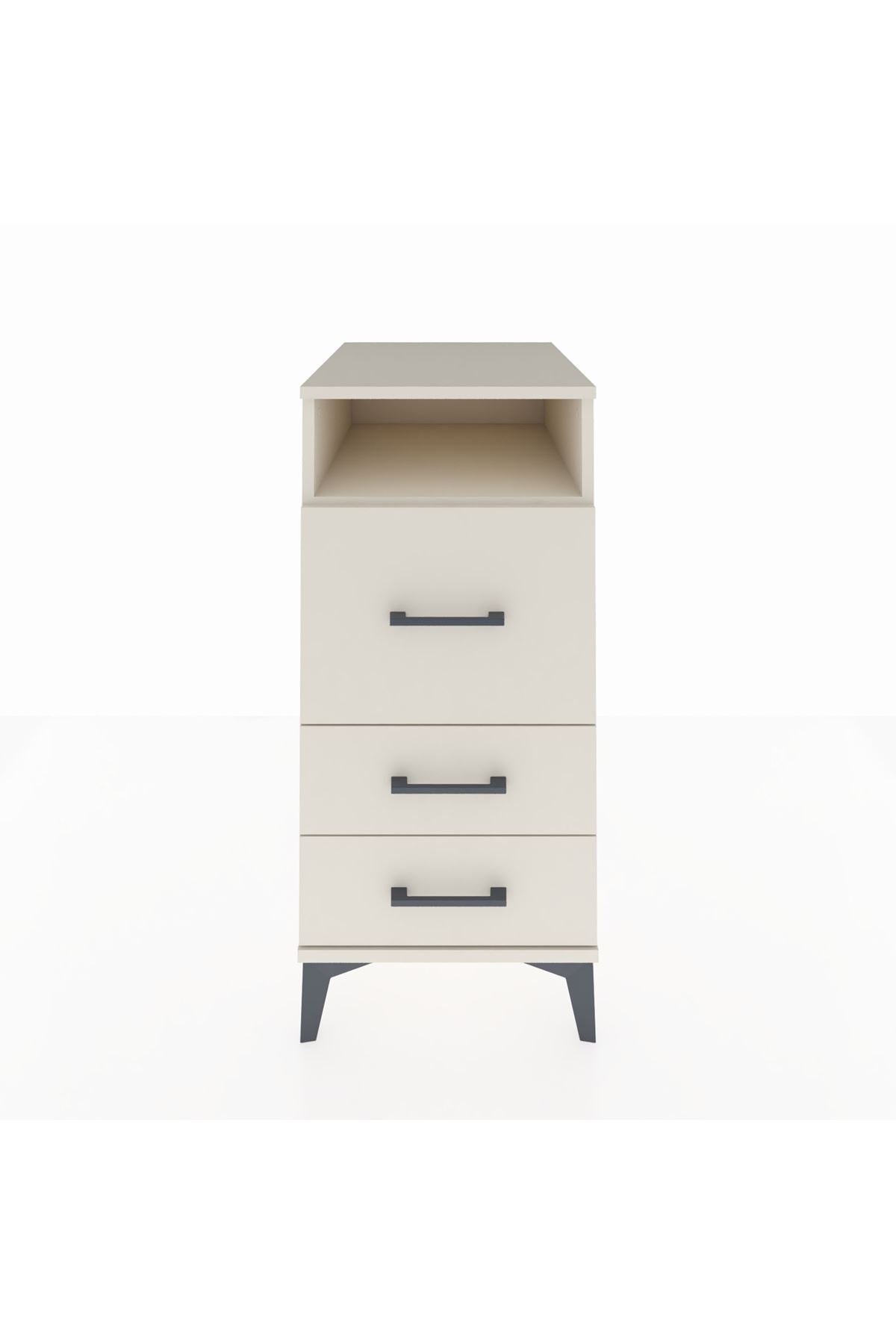 Kronos Komodin Tek Raflı 3 Çekmeceli 44x59x96 - S75M016V1C