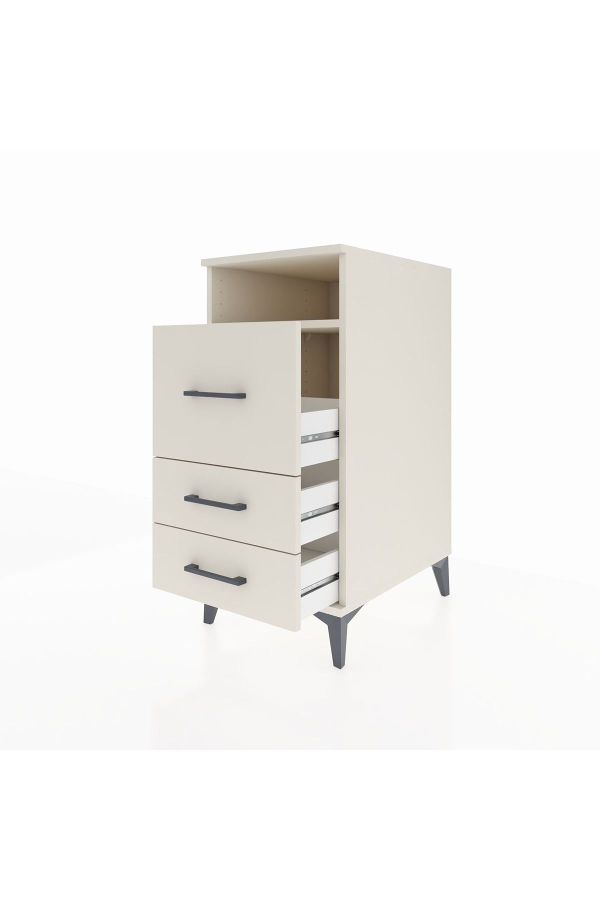 Kronos Komodin Tek Raflı 3 Çekmeceli 44x59x96 - S75M016V1C