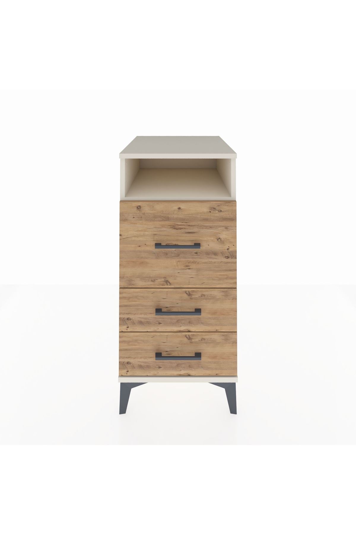 Kronos Komodin Tek Raflı 3 Çekmeceli 44x59x96 - S75M016V3C