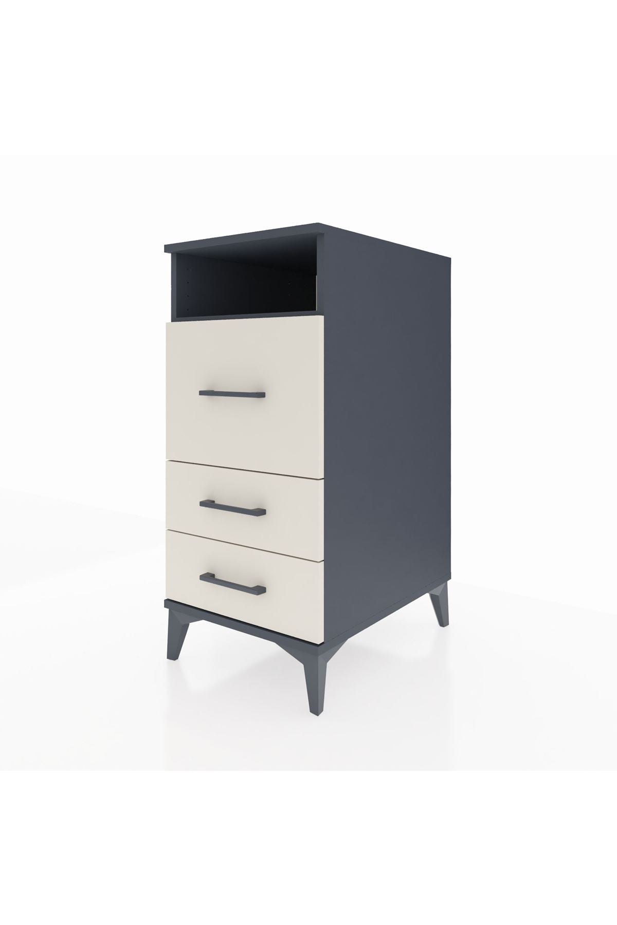 Kronos Komodin Tek Raflı 3 Çekmeceli 44x59x96 - S75M016V4C