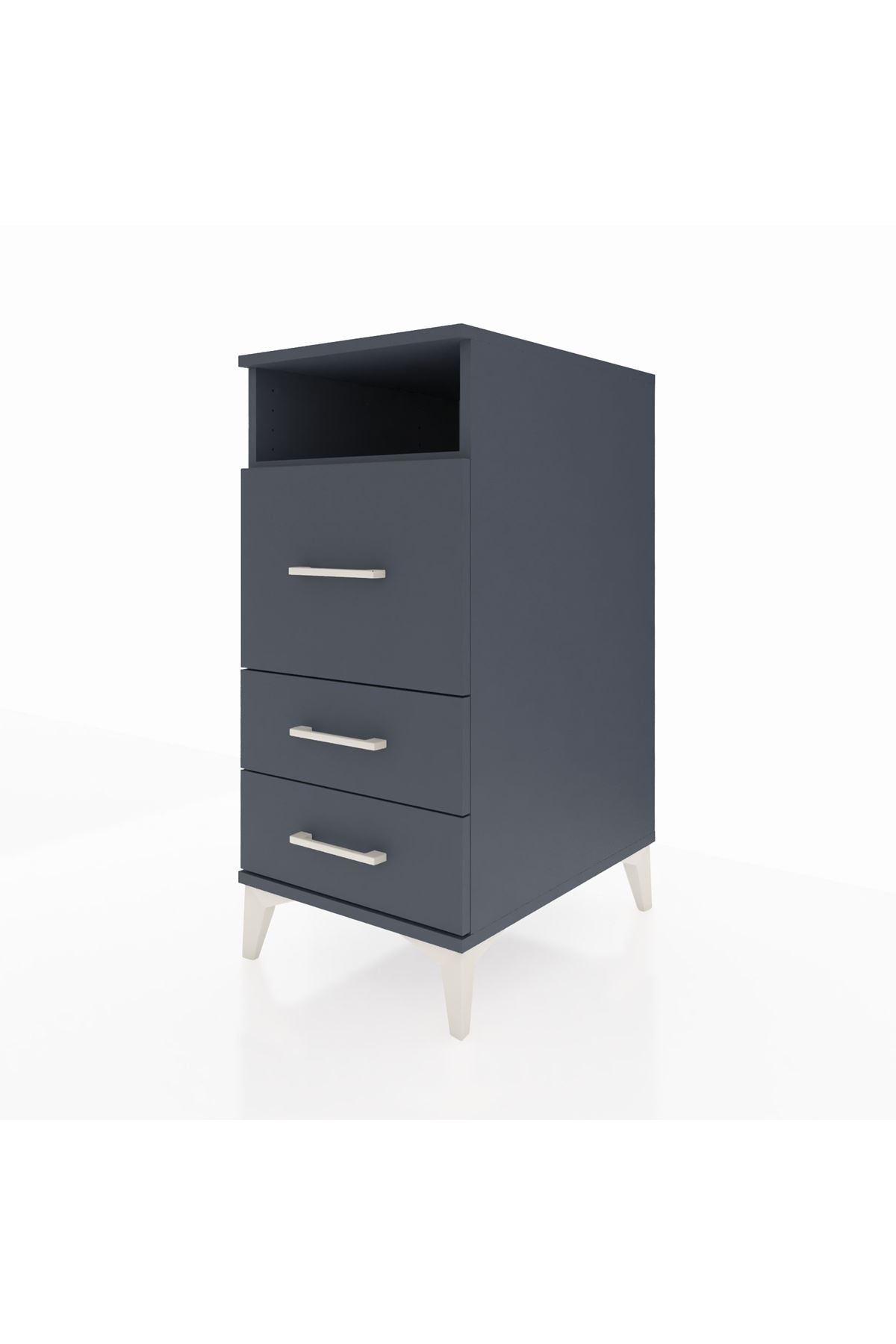 Kronos Komodin Tek Raflı 3 Çekmeceli 44x59x96 - S75M016V5C